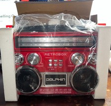 Dolphin SP-411BT RetroBox AM/FM Shortwave World Radio  Bluetooth  MP3 Player