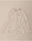 TOMMY HILFIGER Womens Hooded Utility Jacket UK 18 XL White Cotton DA05