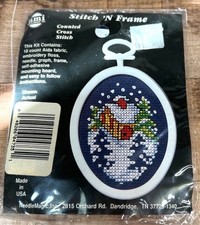 Counted Cross Stitch Kit "Cabin" Includes 18-Count Aida Floss  Frame 3614