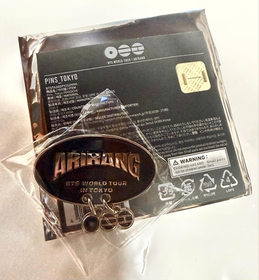 BTS World Tour Arirang Pins Tokyo Pin Badge Black Japan Limited