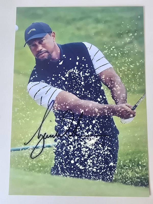 Tiger Woods Signed 8x10 Photo Autograph Golf PGA Real Authentic COA PC70594