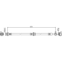 Metzger 4111834 Bremsschlauch FüR Renault Koleos Hy