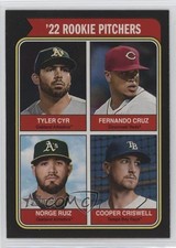 2023 Heritage Topps Rookie Stars Black Border /50 Fernando Cruz Tyler Cyr 1b8