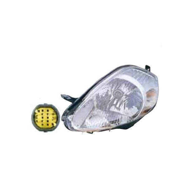 Scheinwerfer FüR Links Grande Punto 2005-2008 Crom Connector Gelb 71771723-image