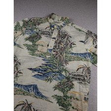 Vintage Reyn Spooner XXL Hawaiian Aloha Shirt Waikiki Diamond Head Pullover