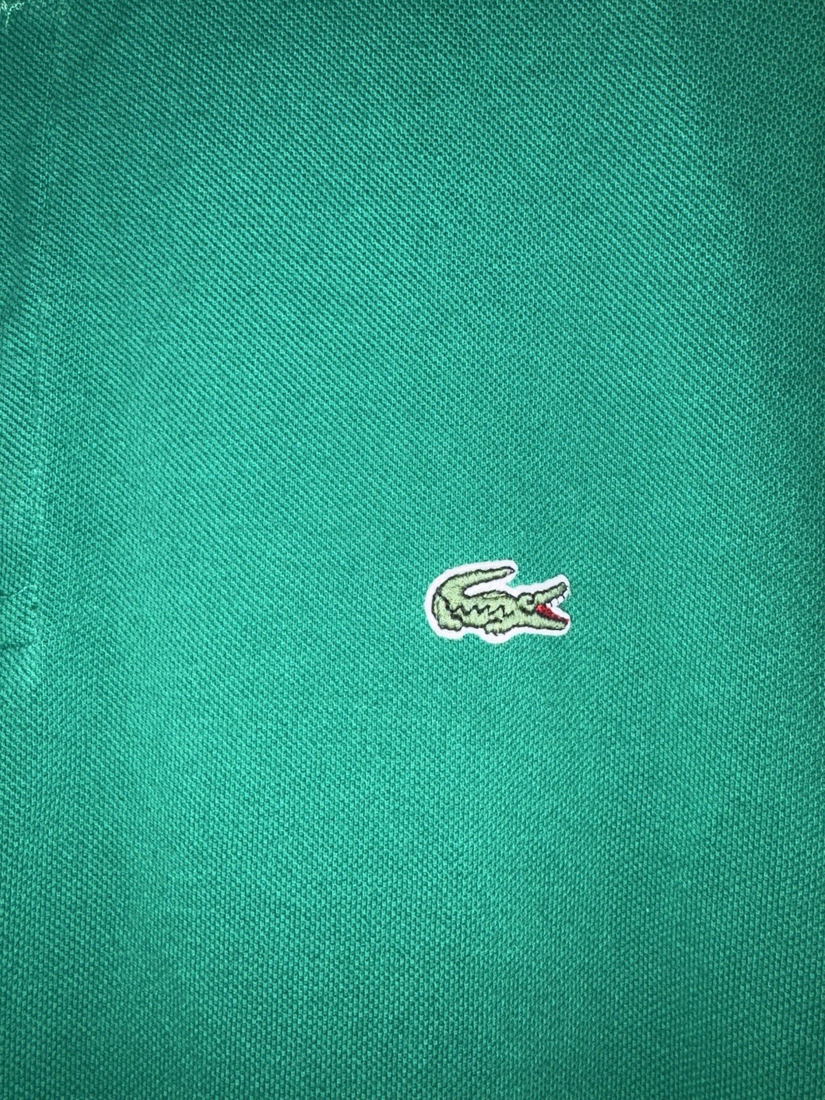 Vintage Lacoste Polo Shirt Men's Size 7 2XL Green 100% Cotton - Short Sleeve thumbnail 5
