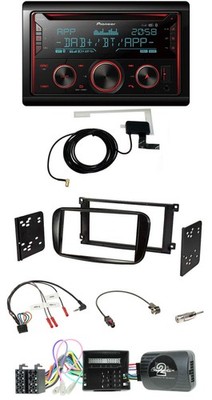 Pioneer 2DIN Lenkrad DAB USB CD Bluetooth Autoradio für Ford Mondeo S-Max glänze