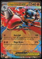 Mega Lucario ex 113/217 Ascended Heroes Double Rare Holo Pokemon NM