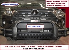 For 2019-2024 Toyota Rav4. Black Full Unique Bumper Guard Protectorbull Bar