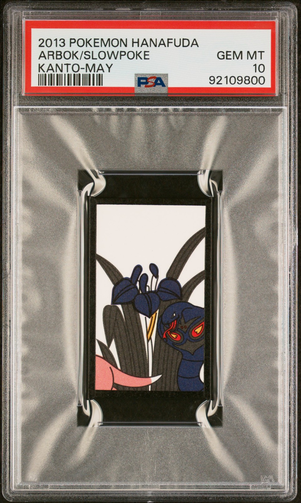 2013 POKEMON HANAFUDA KANTO MAY ARBOK/SLOWPOKE PSA 10
