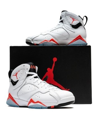 Nike Air Jordan Seven Retro Sneakers White Infrared Edition