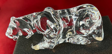 Baccarat Crystal Laying Tiger 1.5" H x 4" L