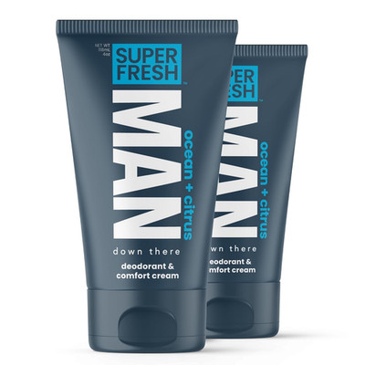 Super Fresh Ball Deodorant Lotion for Men Aluminum Free Hygiene Cream for Groin
