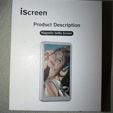 Magnetic Selfie Screen Monitor For iPhone/Android. 1800mAh, Bluetooth Remote