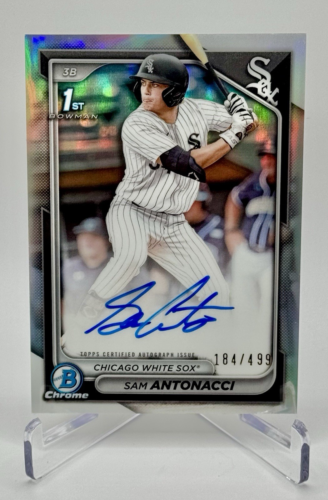 Sam Antonacci 2024 Bowman Draft Chrome 1st Auto RC Refractor /499 #CPA-SA