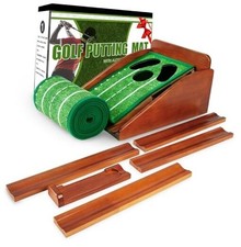 Putting Indoor,Golf Putting mat with Auto Ball Return Premium Golf Green