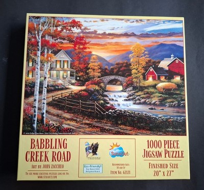 Puzzle US Import Babbling Creek Road 1000 Sunsout Sammlung Paket