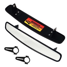 Longacre Wide Angle 17'' Rear Mirror Kit - 0.5-2.5'' Range, 1.50'' Roll Bar Dia