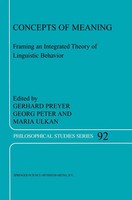 G. Preyer (U. A.) | Concepts Of Meaning | Buch | Englisch (2003) | Xvi