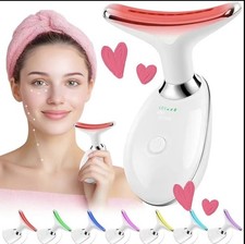 7 Color Neck Facial Massager, Face And Neck, Double Chin Massage And Anti Age