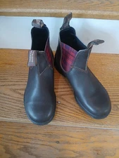 Blundstone Original 2100 Chelsea Boots 500 Brown Tartan Plaid UK 4.5 Wmns 7.5