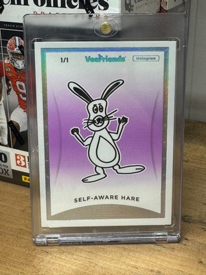 2022 Zerocool Veefriends Series 1 Self-Aware Hare Hologram #'d 1/1 - RARE!
