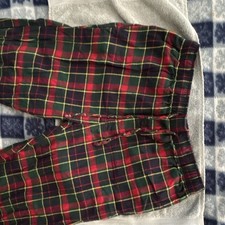 Flannel Pajama Pants Sleepwear Red Multicolor, Size M