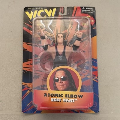 WCW Bret Hart ''Atomic Elbow'' Wrestling Action Figure, Sports Theme, Age 4+