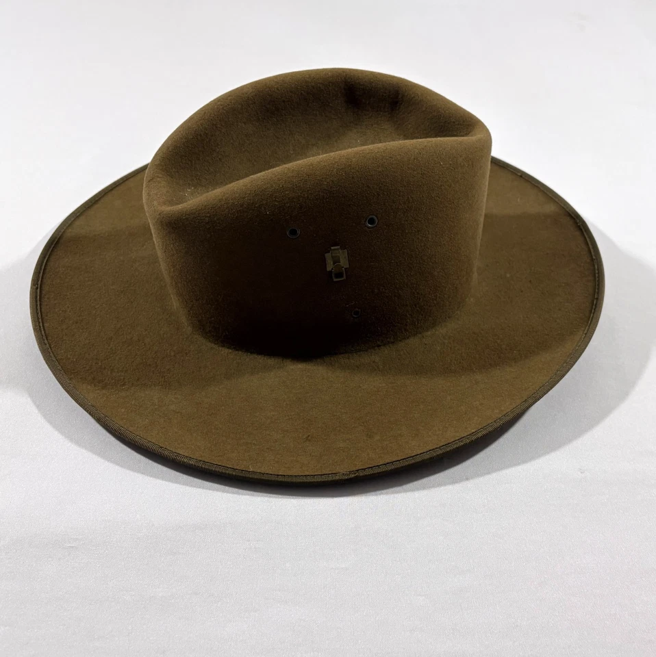Винтажная мужская вестерн коричневая шерстяная фетровая шляпа-федора John Bardsley And Sons размер 7 1/8 - Изображение 3 из 4