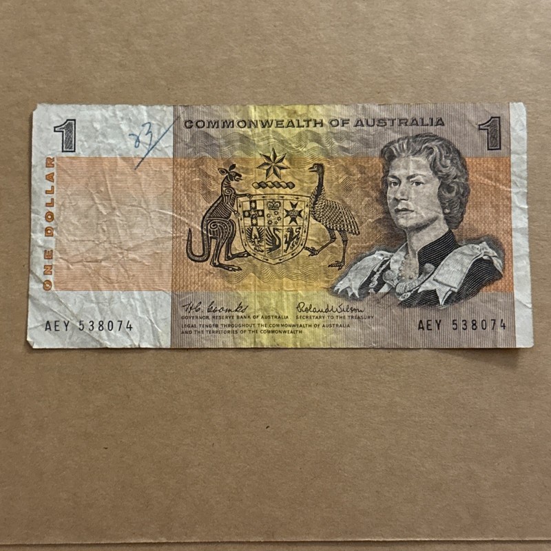 1979 Australia- 1 Dollar Note