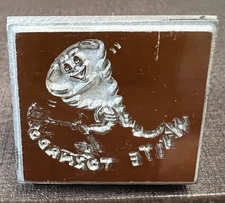 Vintage KINGSLEY Hot Foil Stamp Machine Emblem Die -White Tornado