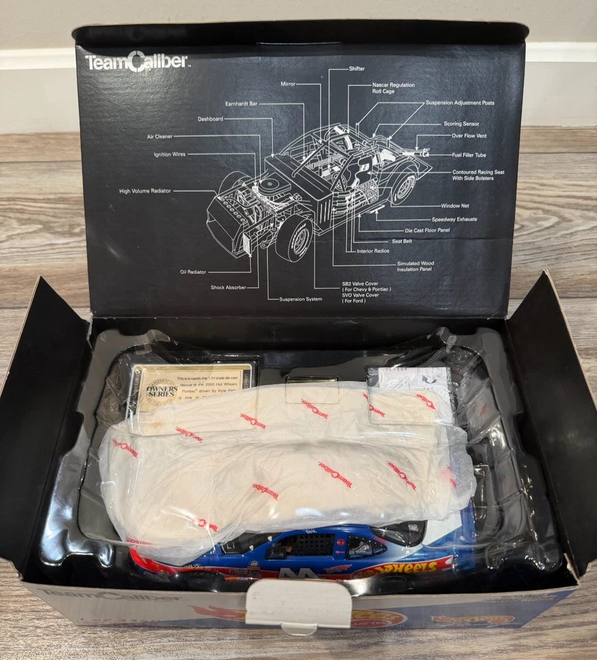 ЛИТАЯ МОДЕЛЬ PONTIAC GRAND PRIX КАЙЛ ПЕТТИ 1/24 КОМАНДНЫЙ КАЛИБР 2000 HOT WHEELS 620/2340 - Изображение 4 из 4