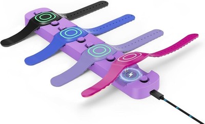 4 Slot Charging Station for MagicBand+ Plus Magic Band Portable Doohoeek 4-in-1