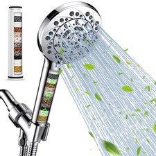 Vatex Filtered Shower Head with Handheld, High Pressure 5 Spray Modes Showerhead