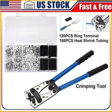 New 280PCS Lugs Ring Terminals Bare Battery Welding Crimp Wire Connectors Kit