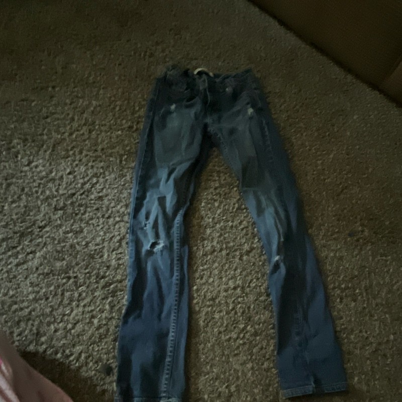 Levi's 718 Skinny Girls Jeans Size 8 REG Blue Medium Wash Denim Cotton Pockets