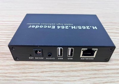 H.265/H.264 HDMI Network Video Encoder, DC12V 1A, HDMI Audio, Black