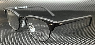 RAY BAN RX5154 2077 Matte Black Clubmaster Unisex 49 mm Eyeglasses