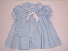 Baby girls VTG "BLUE SAILOR DRESS"...4T...60's-70's ERA...SWEET