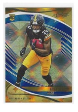 2025 Panini Absolute Kaleb Johnson Blue Diamonds Parallel Rookie Card #D/425. rookie card picture