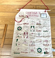NEW WITH TAGS Advent Calendar Fabric  Storehouse Countdown w/Snowman  24"