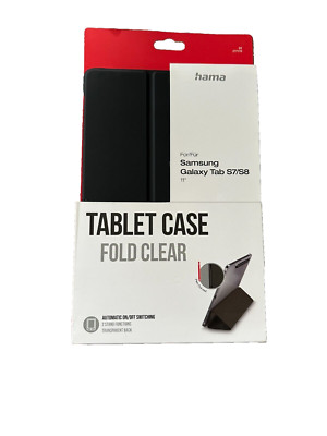 Hama Tablet-Case Fold Clear für Samsung Galaxy Tab S7/S8 11'', Schwarz *NEU*