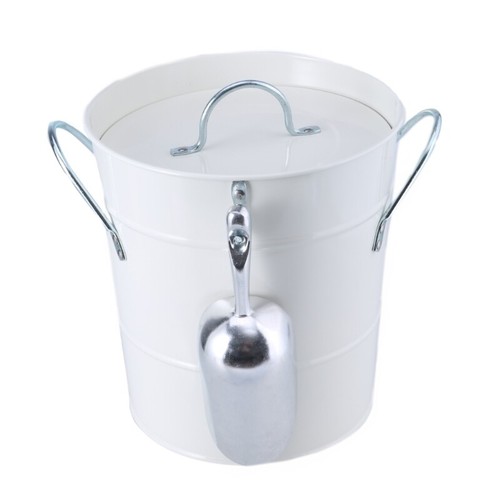 Metal Ice Bucket with Shovel and Lid Drink Coolers Beverage Tub Wine Bucket - Picture 2 of 12