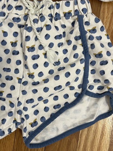 PINK CHICKEN NEW YORK GIRLS SZ 6 Blueberry Top & Shorts EUC - Picture 2 of 9