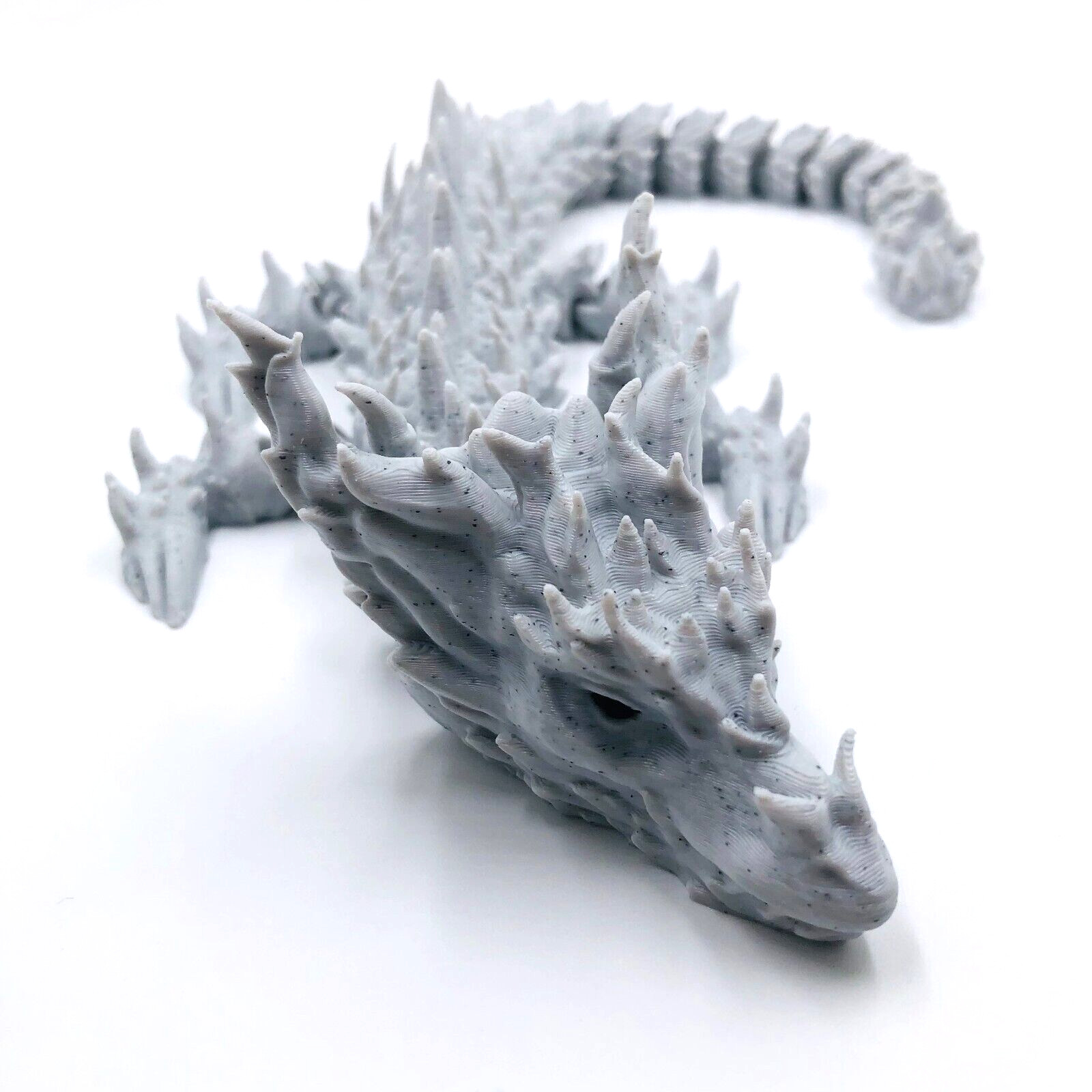 3D Printed Stone or Copper Dragon Mystical Articulating 16 Inch Desert US Made