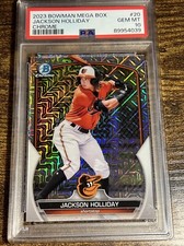 JACKSON HOLLIDAY 2023 Bowman Chrome Mega Mojo #BCP-20 PSA 10 Orioles RC