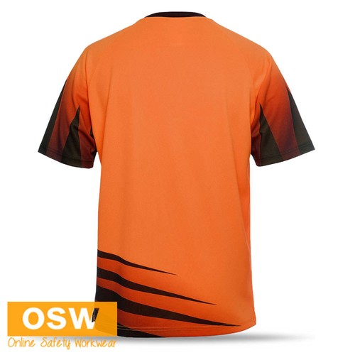 3 X HI VIS UNISEX MICROMESH MOISTURE WICKING COOL DRY SUBLIMATED WORK WEAR TEES - Bild 5 von 5