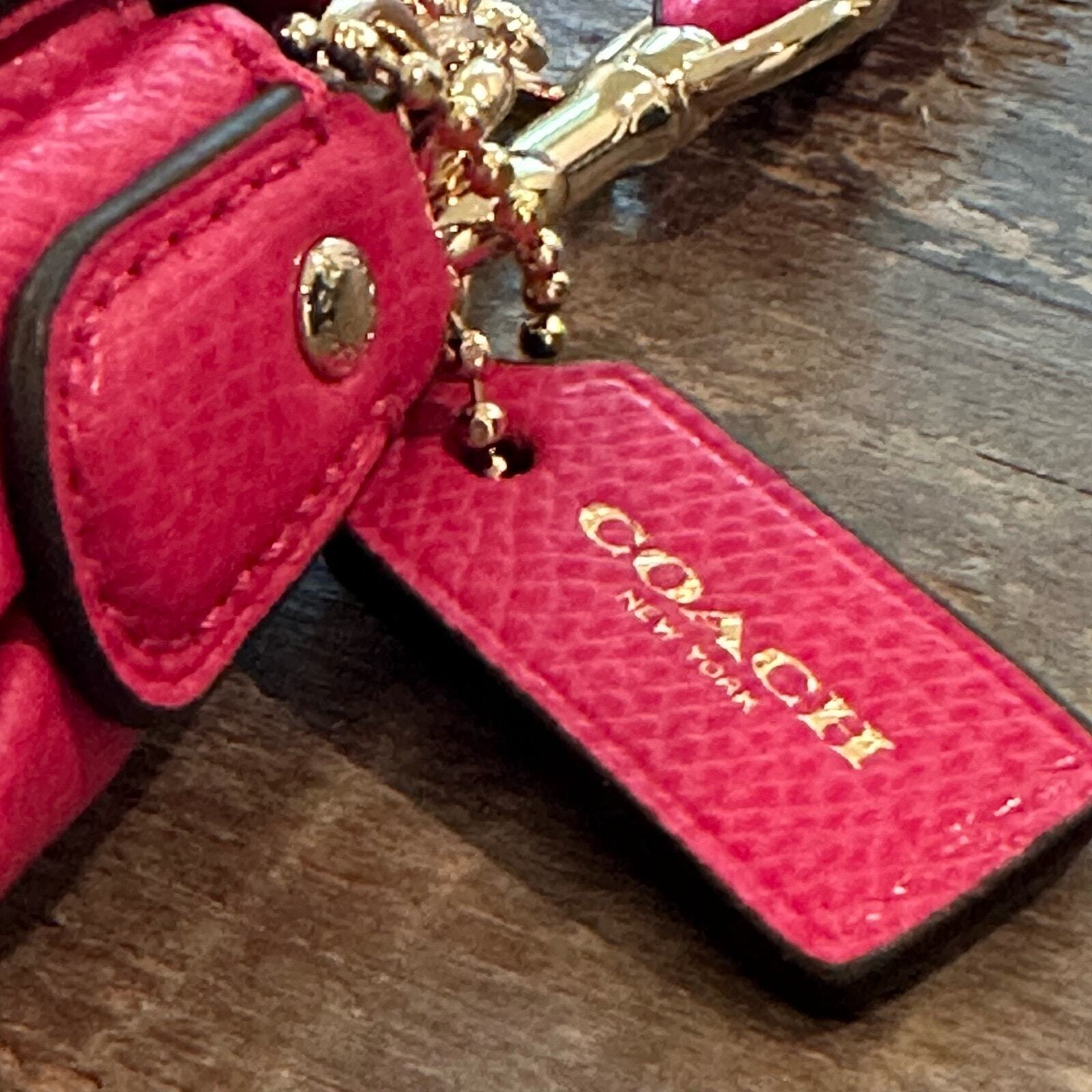 Coach Pink Ruby Crossgrain Leather Crossbody Bag … - image 5