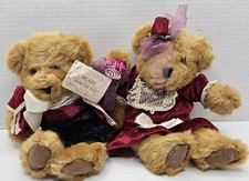 Russ Berrie Bears From the Past  Romeo     Juliet  Teddy Bear Plush Set