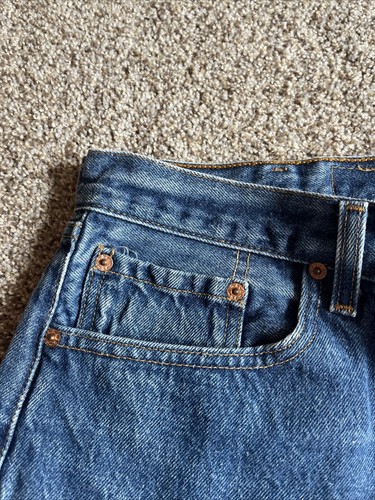 Levis Jeans Mens 40x36 Actual 36 X 32 501XX Denim Straight Leg - Picture 3 of 17